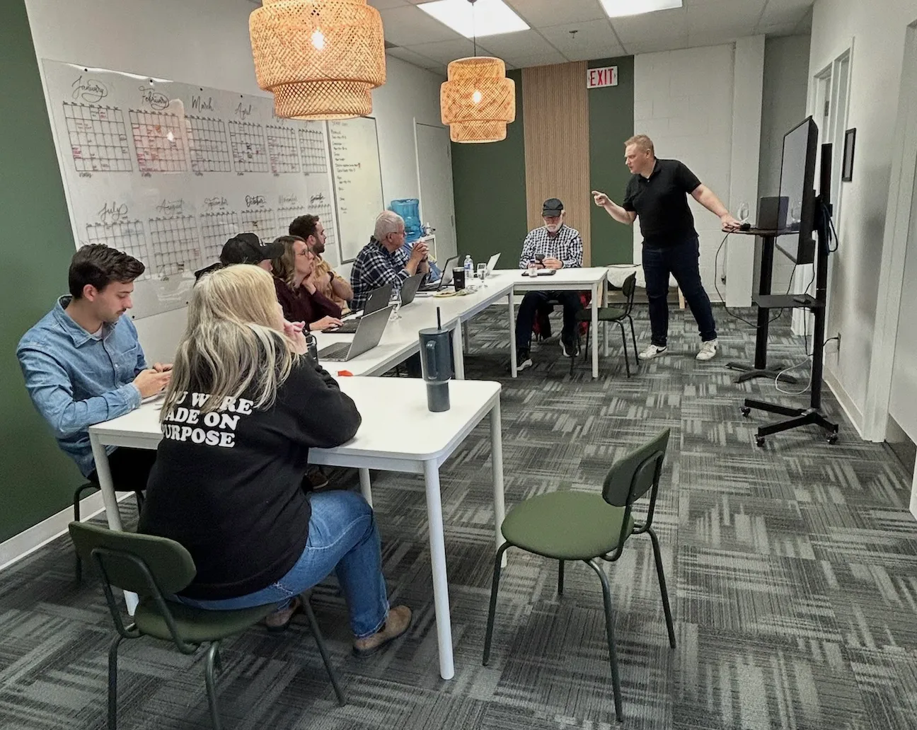 Strategic planning session with church leadership team