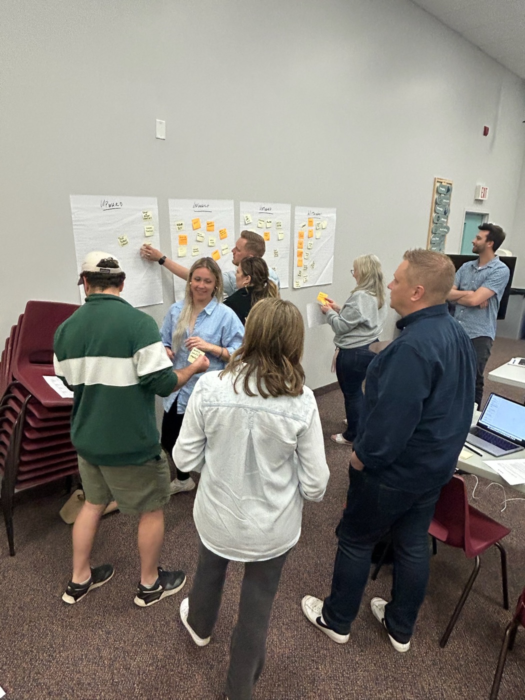 Working session at a church leadership workshop