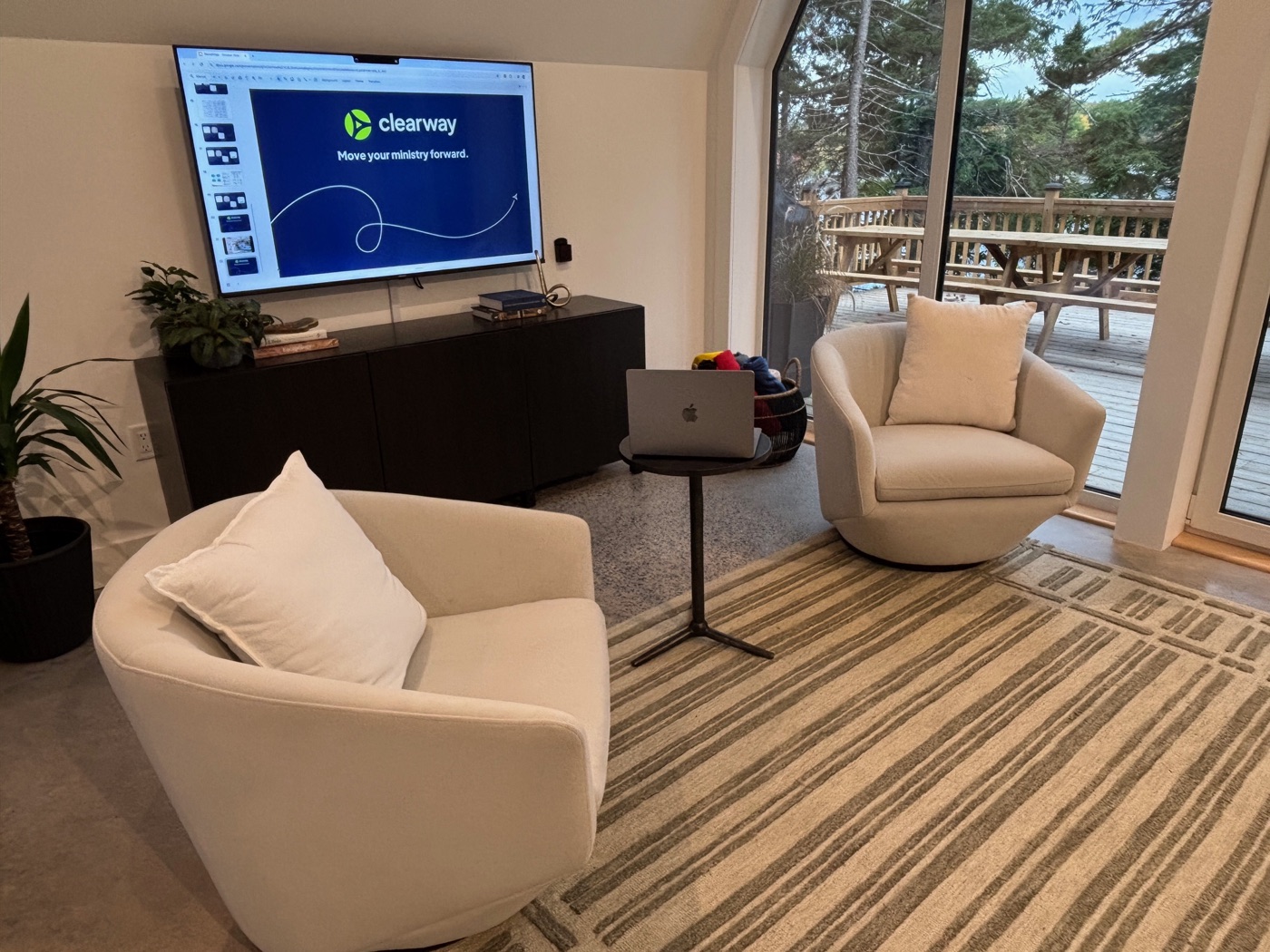 Clearway coaching room with two chairs
