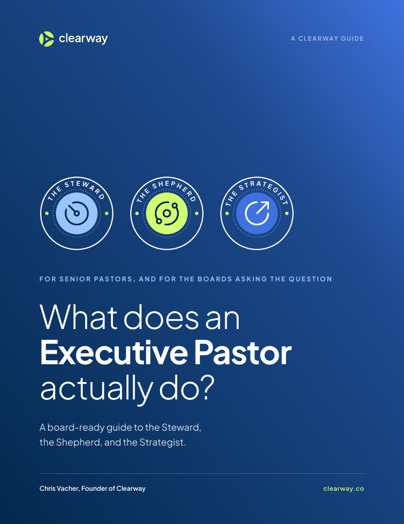 What Does an Executive Pastor Actually Do? guide cover