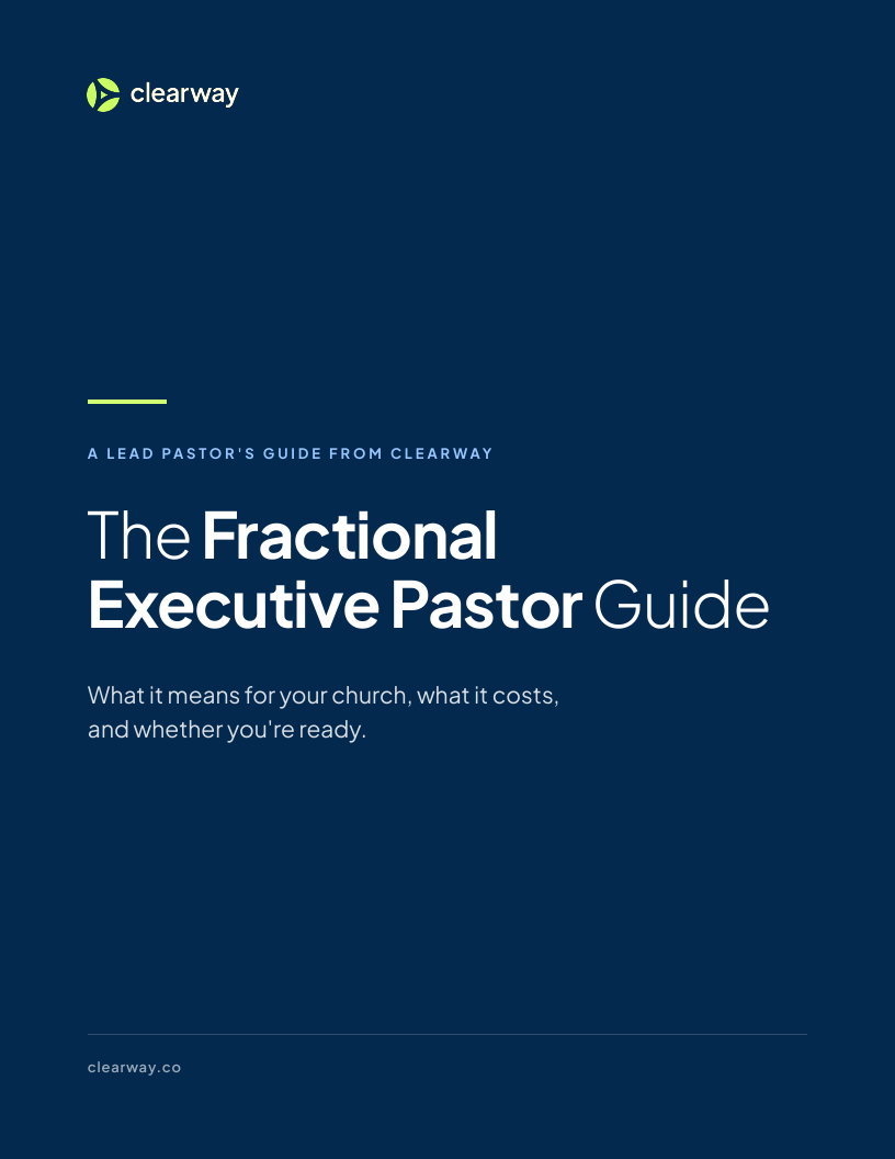 Fractional Executive Pastor Guide cover